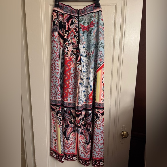 Alice + Olivia Soraya Floral Printed Pant Sz 12 - Picture 8 of 9